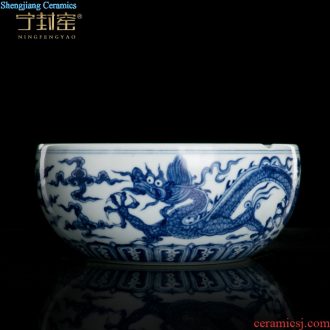 Better sealed kiln jingdezhen ceramics red flower vase furnishing articles rich ancient frame crane tail bottle home crafts