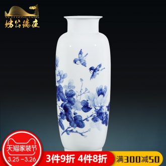 Furnishing articles imitation qing jingdezhen ceramics powder enamel vase Chinese style household adornment handicraft collection room decoration