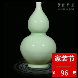 Contemporary and contracted household sitting room adornment of jingdezhen ceramics handicraft furnishing articles three-piece vase fashion