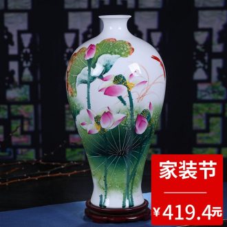 Jingdezhen ceramics Chinese style restoring ancient ways is zen of blue and white porcelain vase vase office furnishing articles of contemporary and contracted sitting room