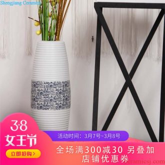 074 new jingdezhen ceramic vase pastel landscape painting of flowers and furnishing articles of handicraft series of home decoration vase