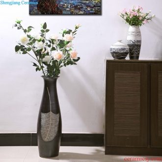 Jingdezhen of large vase The sitting room porch place Chinese kiln flower flower implement hotel ceramic decoration