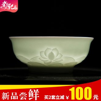 Water cube bowl of plates Jingdezhen porcelain bone European contracted tableware Bread and butter dish soup bowl rainbow noodle bowl selling bulk
