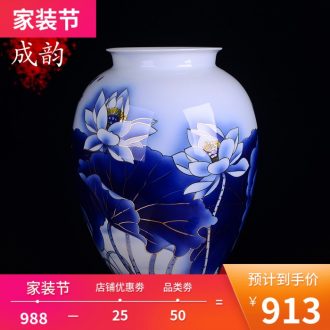 Jingdezhen ceramics vase household act the role ofing is tasted furnishing articles of handicraft art contemporary and contracted sitting room adornment