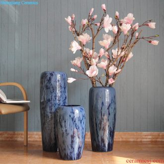 Contracted and contemporary jingdezhen ceramic dry flower of large vase restoring ancient ways furnishing articles sitting room flower arranging flowers, handmade pottery