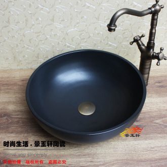 Jingdezhen blue and white porcelain art basin jintong basin on the lavatory basin sink basin