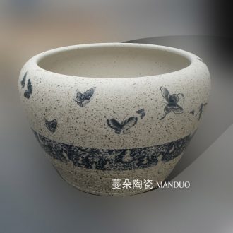 High-grade hand-painted jingdezhen blue and white vase boutique high-end decorative vase mesa high-grade collection vases, culture