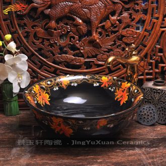 JingYuXuan jingdezhen ceramic art basin stage basin sinks the sink basin birdbath archaize lotus flower