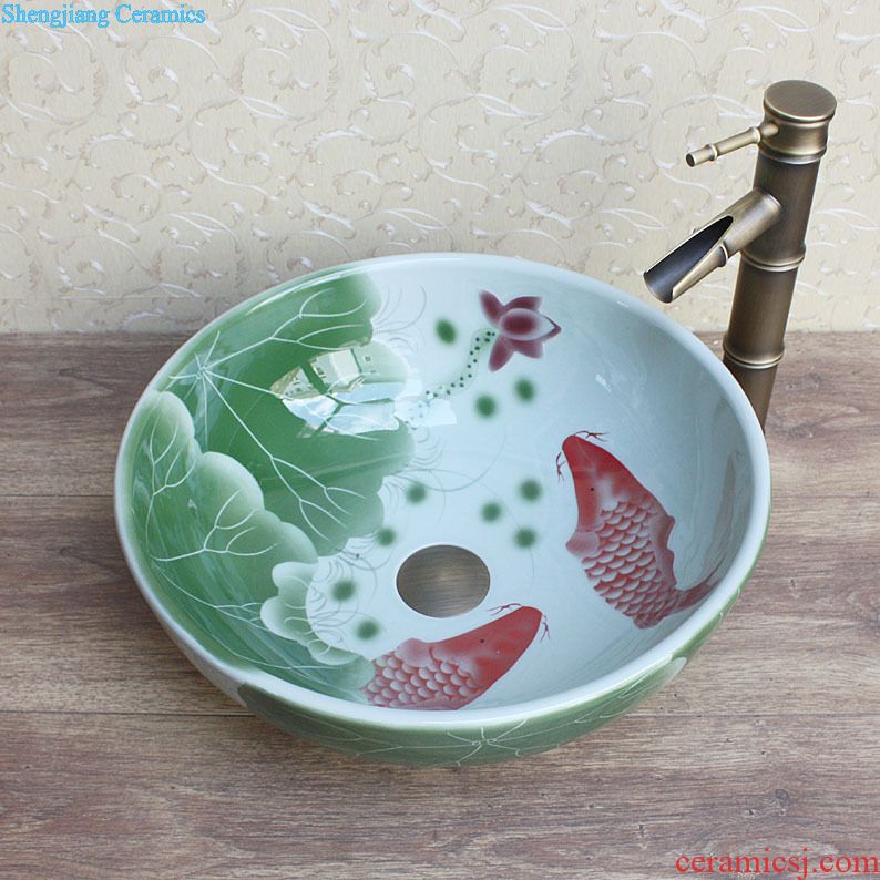 JingYuXuan ceramic art basin Shengshi blue and white Ceramic sanitary ware basin sinks hand basin