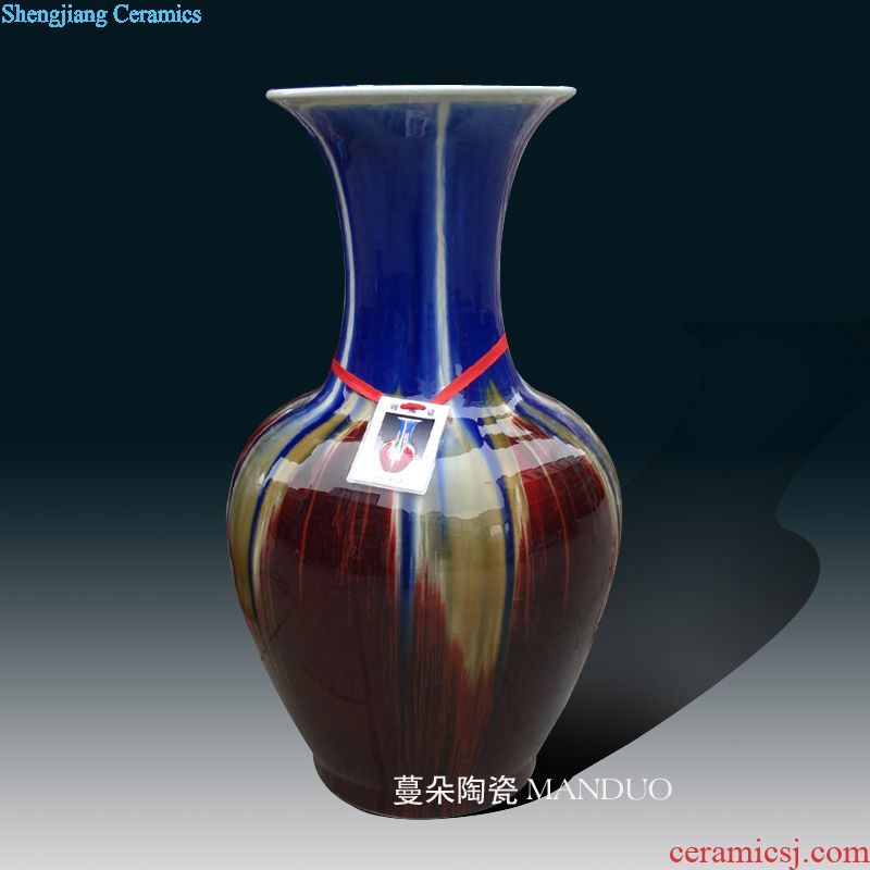 Jingdezhen hand-painted dragon mesa elegant blue and white vase rich ancient frame sitting room place classical furniture decoration