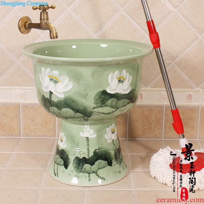 JingYuXuan jingdezhen ceramic mop pool square many art mop pool pool sewage pool under the mop bucket