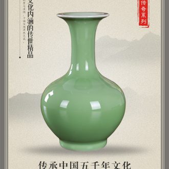 Jingdezhen ceramic famille rose porcelain vase landscape study modern household brush pot office furnishing articles of classical arts and crafts