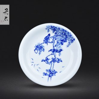 JingJun hand-painted blue and white porcelain vases, flower arrangement sitting room of Chinese style household decorations of jingdezhen ceramics craft set 1