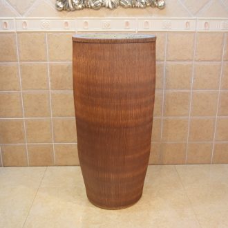 JingYuXuan jingdezhen ceramic basin sinks art basin conjoined one column column wall wash basin