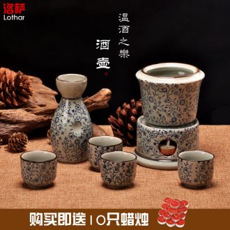 Jingdezhen ceramic jars 20 jins hand-painted hong mei it household liquor bottle seal pot bottle jar