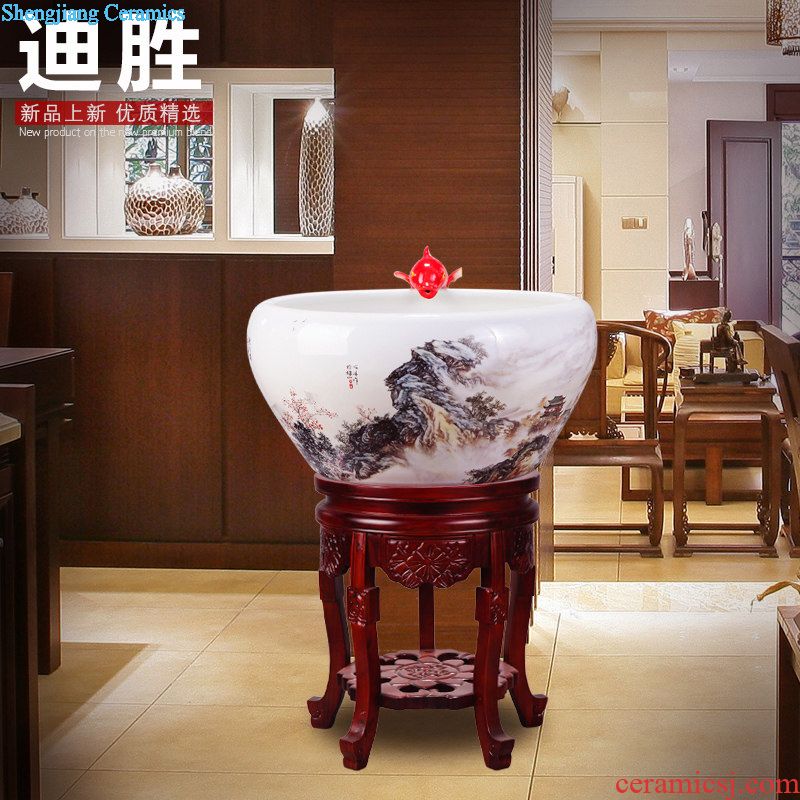 Jingdezhen ceramic bottle is empty a kilo wedding reception with household liquor gift seal festival jars furnishing articles