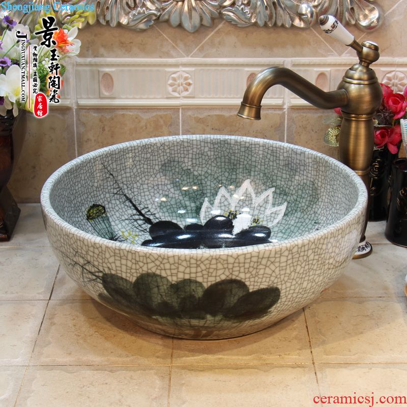 JingYuXuan jingdezhen ceramic lavatory basin art basin sink the stage basin admiralty bergamot