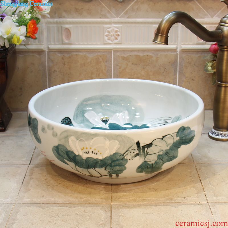 Jingdezhen ceramic body mop pool gray mop bucket mop pool bai maji stone pool sewage pool under the mop bucket