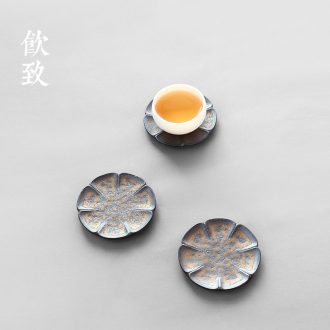 Blue and white tea drink to hand-painted mesh frame ceramic filter tea tea filter cup tea accessories