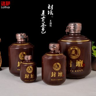 Jingdezhen ceramic jars it 5 jins of 10 jins 20 jins shadow green archaize bubble tank bottle wine bottle sealed jar