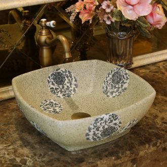 Jingdezhen ceramic lavatory basin sink basin on the Mediterranean basin art elliptical variable color glaze