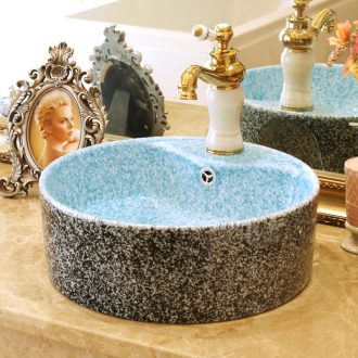 JingYuXuan jingdezhen ceramic lavatory sink basin basin art stage basin water shallow lotus