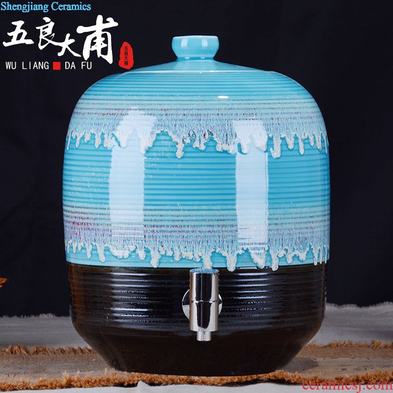 Hoard jars sealed jar jar of wine jar sealing jars 10 jins to jingdezhen ceramic foam bottle