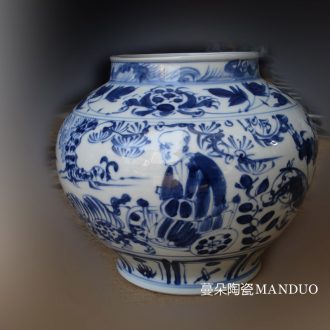 Jingdezhen porcelain painting and calligraphy art fish VAT ceramic VAT avant-garde decoration frosted inferior smooth porcelain crock
