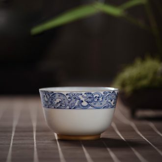 JingJun Jingdezhen hand-painted ceramic teapot kung fu tea set single pot of tea set filter pot of color ink pot