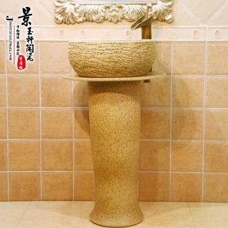JingYuXuan jingdezhen stage basin basin sink lavatory basin ceramic art on the blue and white outfit single basin