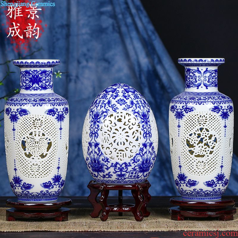 Jingdezhen ceramic barrel ricer box 5 jins of 10 jins home outfit ricer box sealing bin moistureproof insect-resistant rice flour