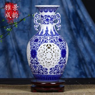 Jingdezhen ceramic flower vase modern hand-painted vases of new Chinese style household the sitting room porch place crafts