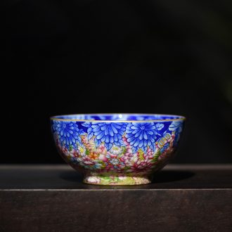 JingJun jingdezhen ceramics hand-painted ji blue paint all hand tureen lid cup kung fu tea set