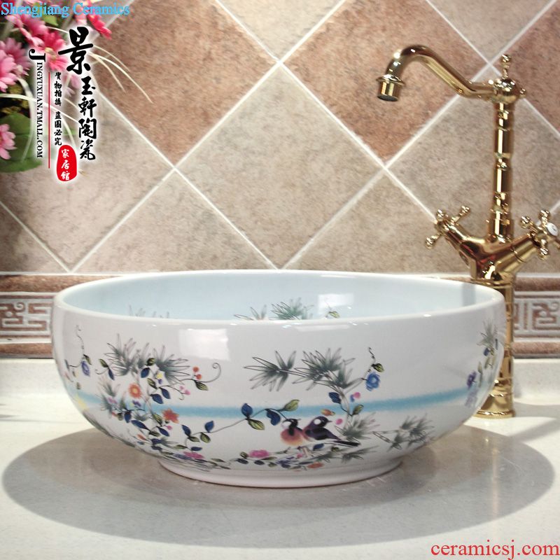 Jingdezhen JingYuXuan new blue thread ceramic art basin basin lavatory sink basin on stage