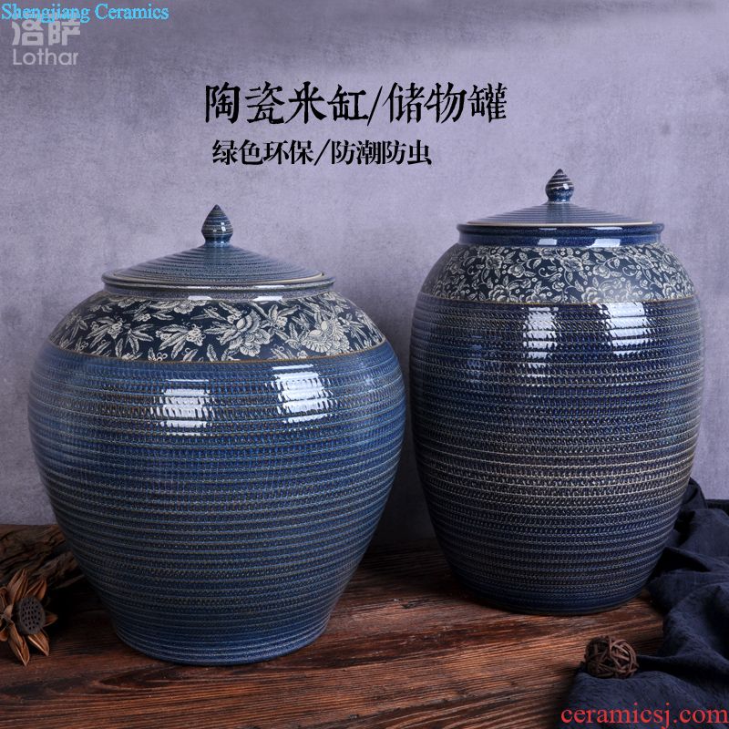 Jingdezhen ceramic jars 50 kg protoplasmic wine bottle it sealed jar of wine bottle wine jar can take leader