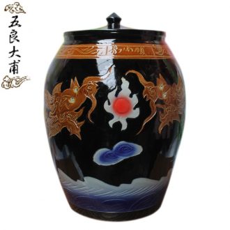 Just five good ceramic jars bubble wine jar 20 jins 30 jins 50 kg antique carved with lock it jugs