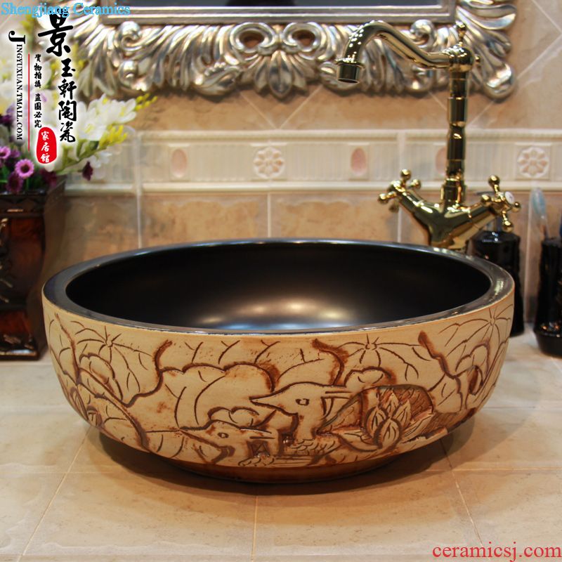 Jingdezhen JingYuXuan ceramic wash basin stage basin sink art basin basin archaize luxury