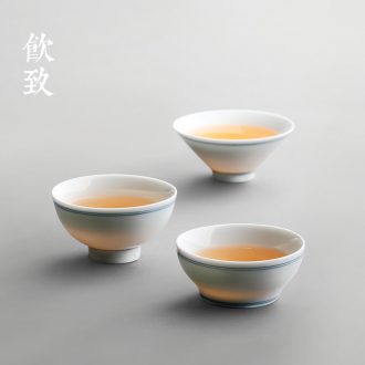 Drink to kiln are recommended iron lid cover supporting Japan buy ceramic tea set tea kungfu tea set zero with four color