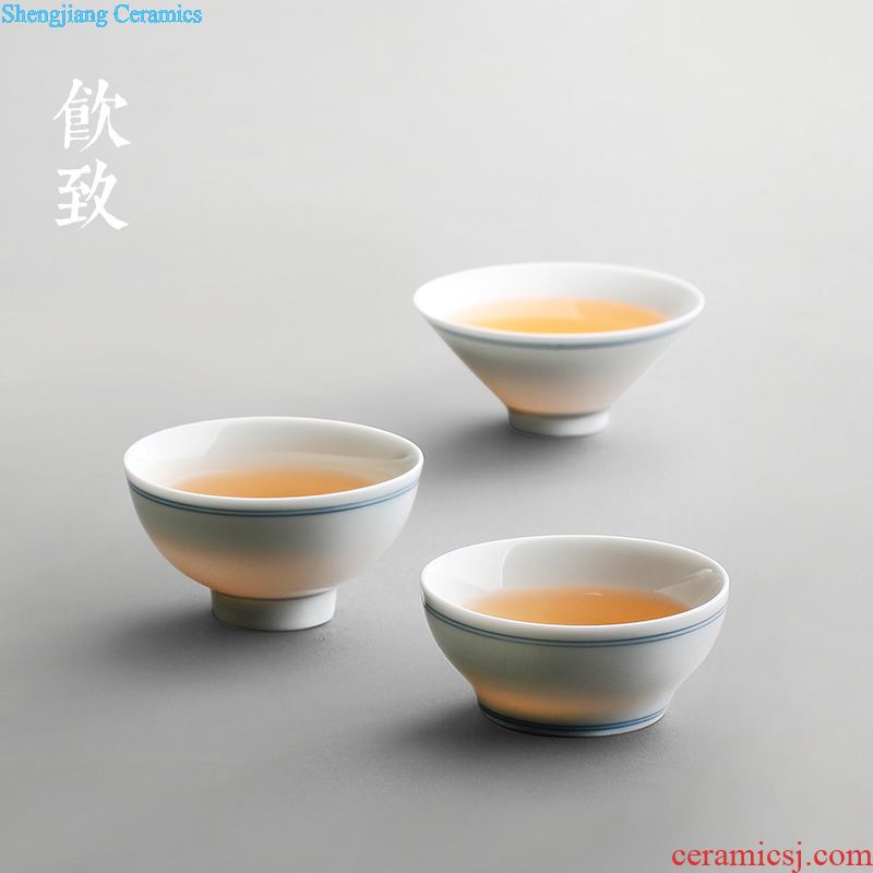 Drink to kiln are recommended iron lid cover supporting Japan buy ceramic tea set tea kungfu tea set zero with four color