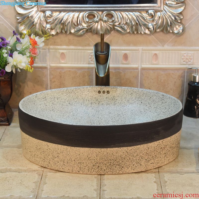 Jingdezhen ceramic stage basin sinks art basin sink straight water imitation marble 103 c