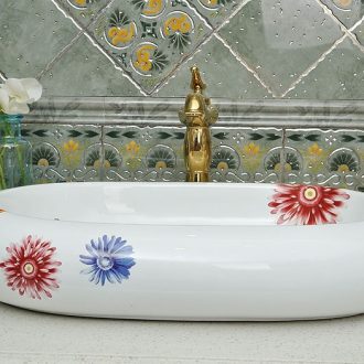 JingYuXuan jingdezhen Hand painted lotus pot the post Wash basin stage basin bathroom hand wash basin basin sink