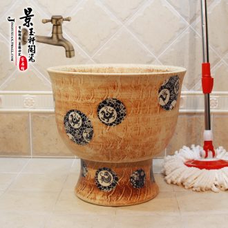 JingYuXuan jingdezhen ceramic lavatory basin stage art basin sink basin many optional one column