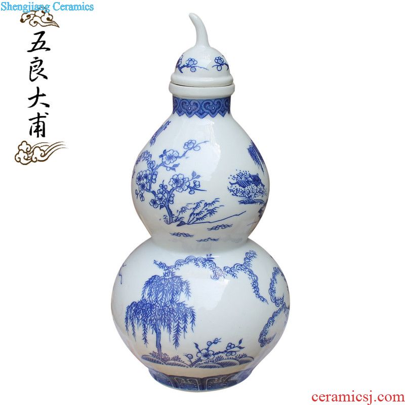 Five good big just 15 kg The bubble bottle hand-painted ceramic art collection bottle ceramic decorative vase