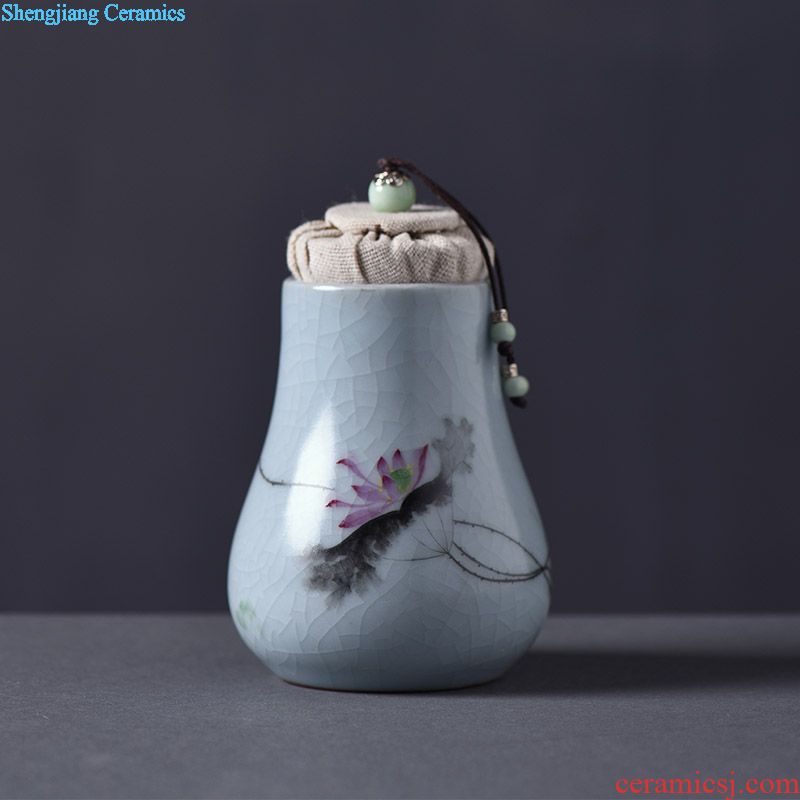 JingJun Jingdezhen porcelain Hand-painted high-grade household adornment blue and white porcelain vase