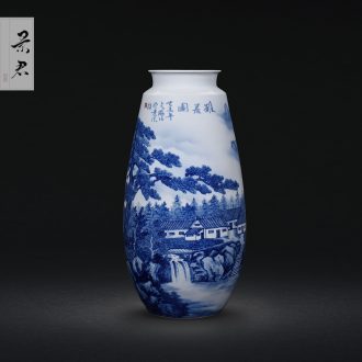 Jingdezhen blue and white passionflower hand-painted grain ceramic cups sample tea cup single cup master cup small kung fu tea cups