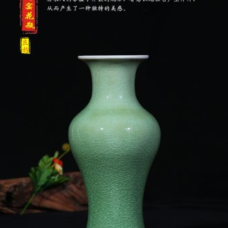 Jingdezhen ceramic vase under the glaze color blue and white porcelain lotus flower modern home sitting room place classical handicraft