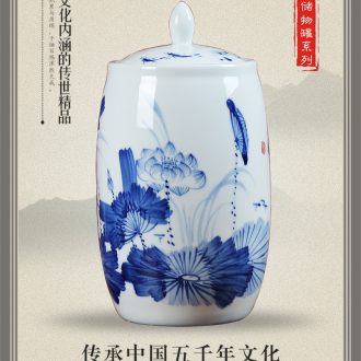 Insert jingdezhen ceramics vase modern home sitting room adornment bone China porcelain painting of flowers and contracted style furnishing articles