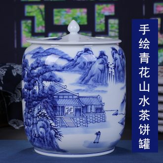 Jingdezhen ceramics fashion antique hand-painted ice general mei pot vase classical modern home furnishing articles sitting room