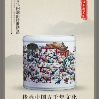 Jingdezhen ceramics antique blue-and-white storage tank candy jar with cover seal pot household act the role ofing is tasted furnishing articles in the living room