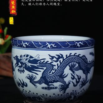 Jingdezhen ceramic vase brother open piece of porcelain kiln borneol contemporary household brush pot furnishing articles study office arts and crafts